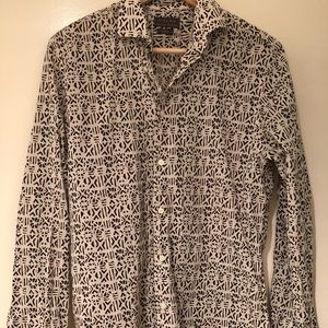 Zara Men's button up Shirt - Pattern - Medium